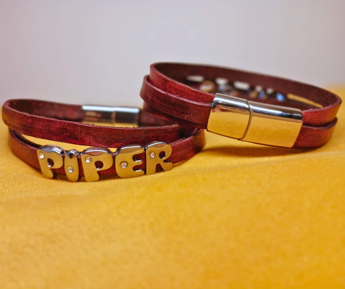 Personalized Leather Bracelet