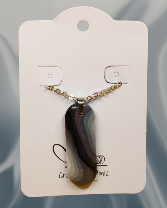 Lunar Veins Pendant Necklace