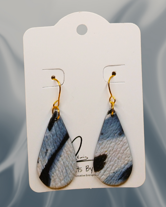 Marbled Whisper Hoops