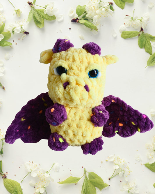 Blaze – Handmade Crochet Baby Dragon