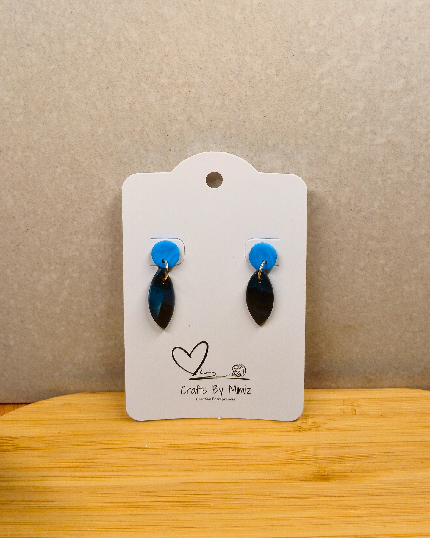 Blue Drip Studs