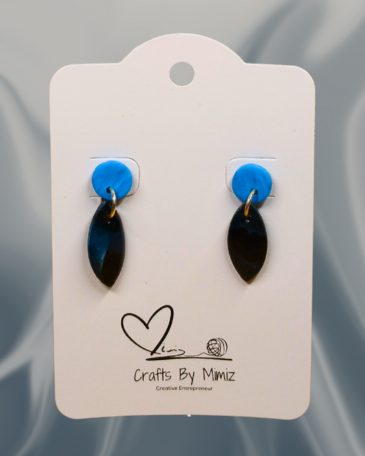 Blue Drip Studs