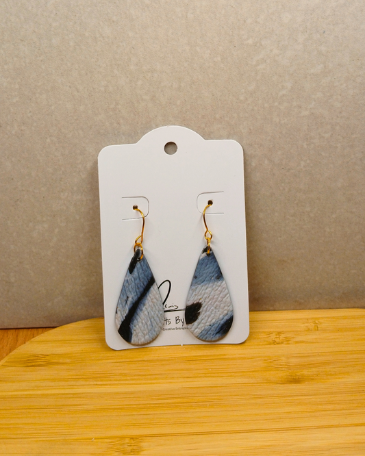 Marbled Whisper Hoops