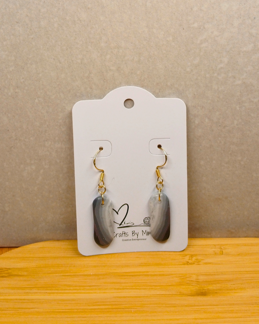 Lunar Veins Oval Hoops