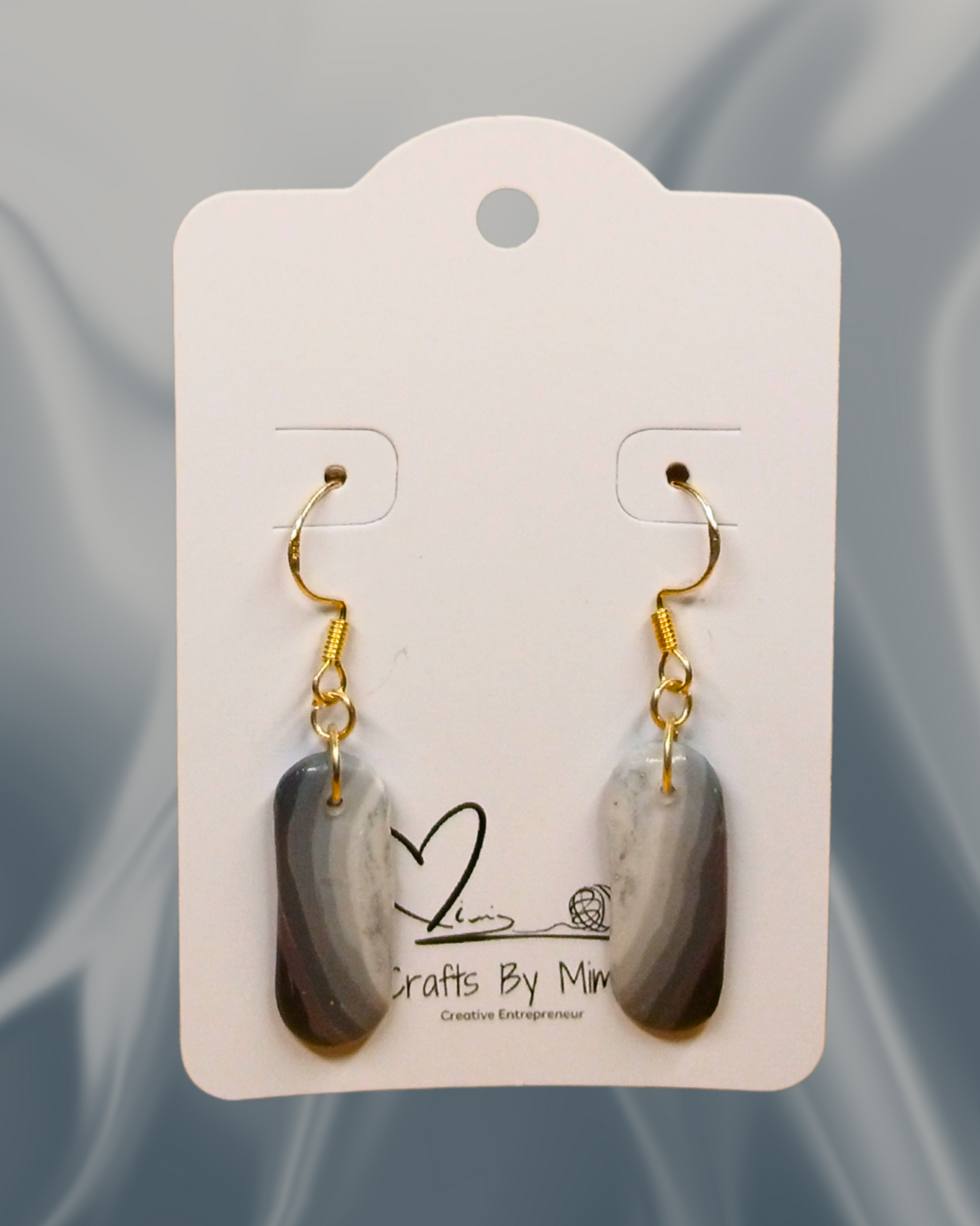 Lunar Veins Oval Hoops