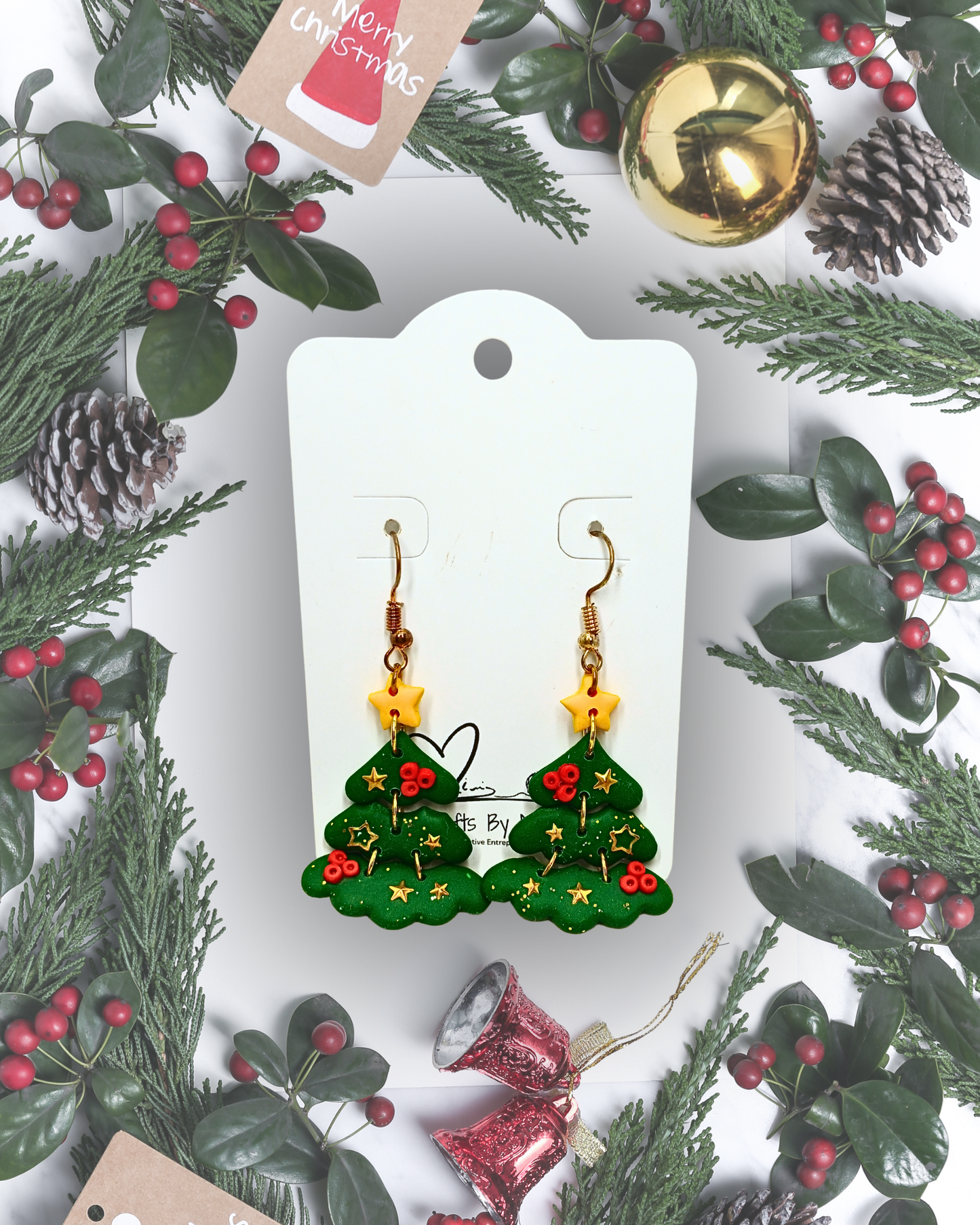 Christmas Tree Hoops