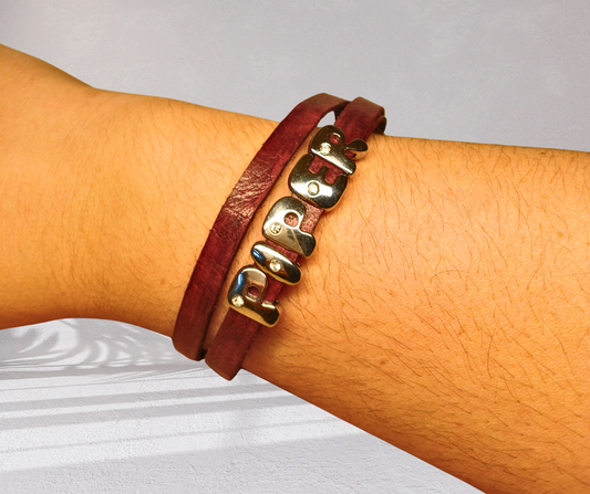 Personalized Leather Bracelet
