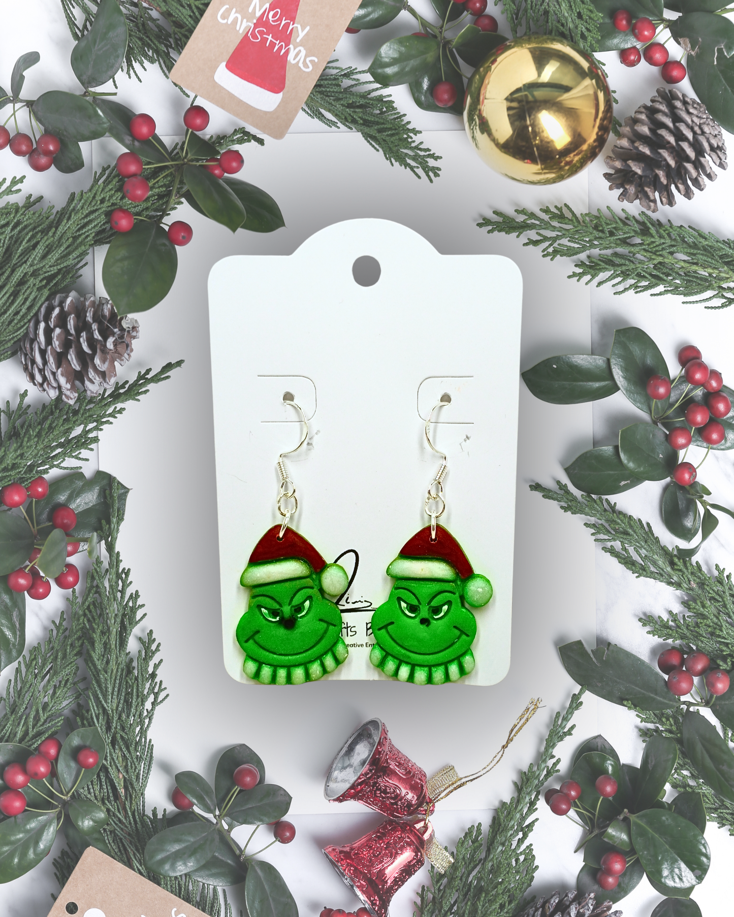 Christmas Grinch Hoops