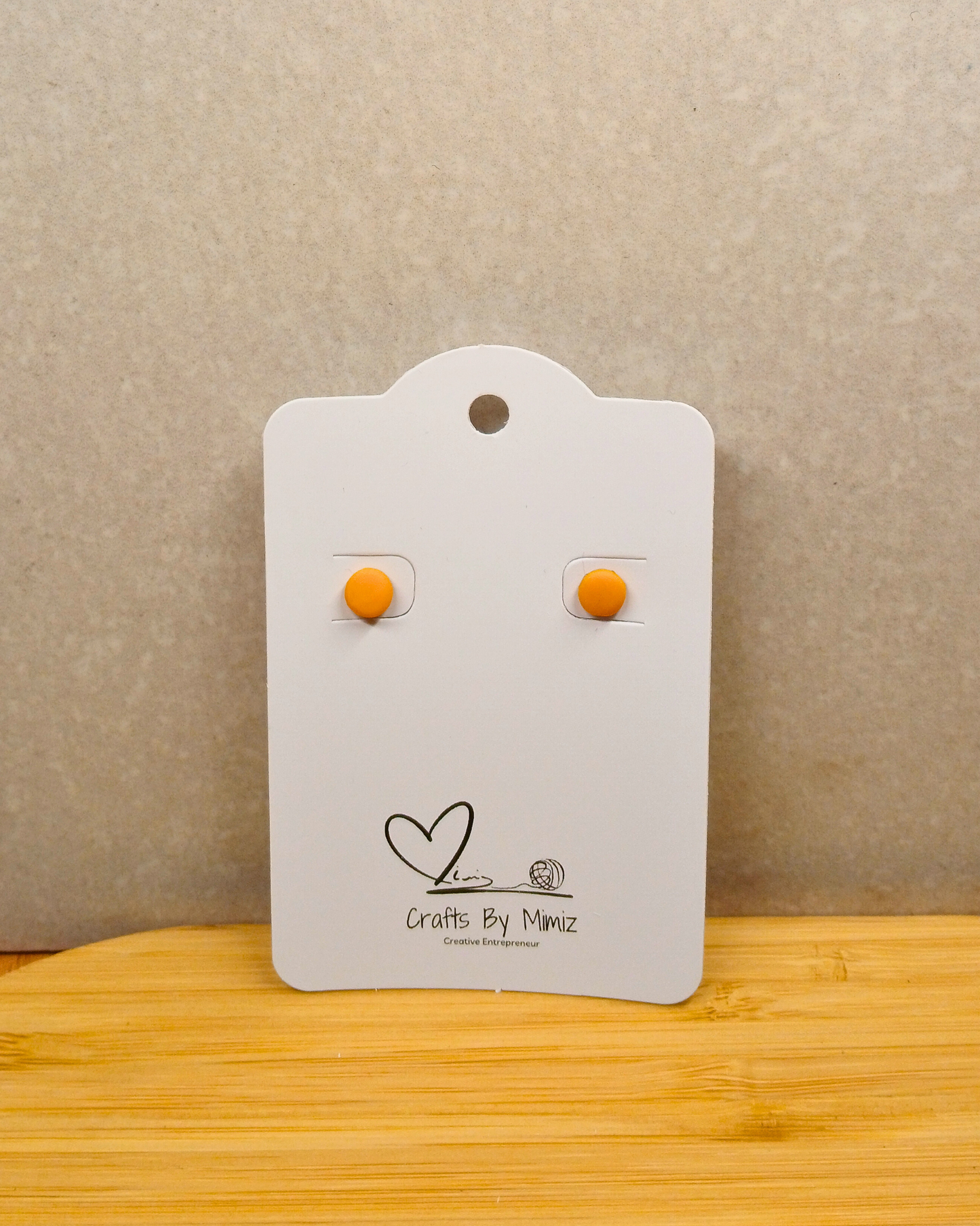 Handmade polymer clay stud earrings on sterling silver posts