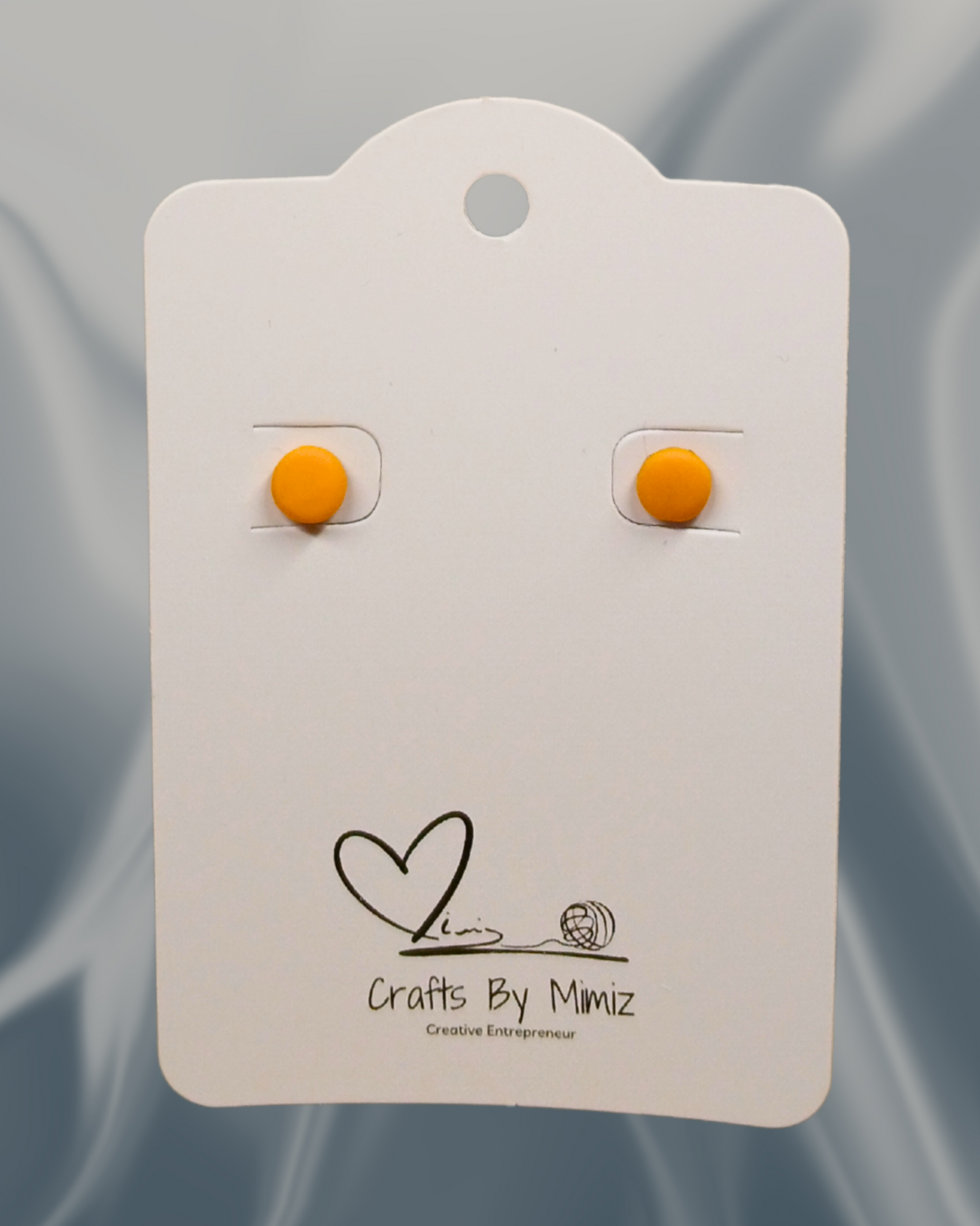 Handmade polymer clay stud earrings on sterling silver posts